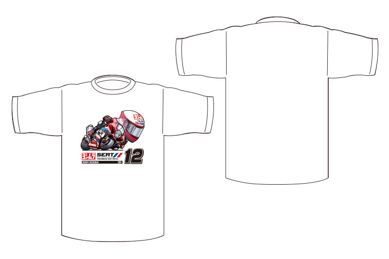 2024鈴鹿8耐Tシャツ(ホワイト/Racer) – ヨシムラ オンラインショップ