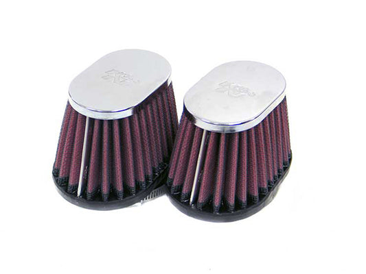 K&amp;N φ51/L70mm オーバルテーパー 2個入り