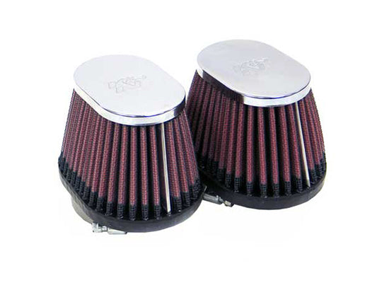 K&amp;N φ44/L70mm オーバルストレート 2個入り