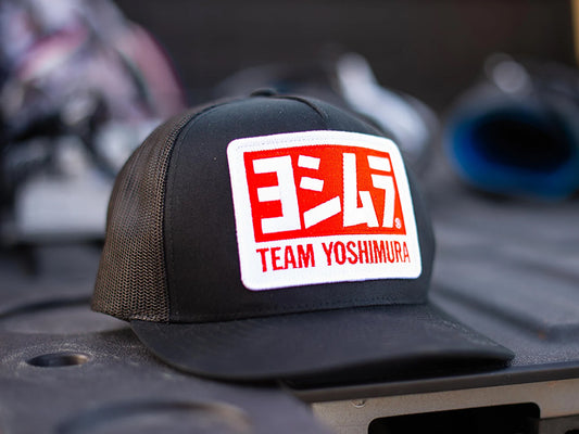 USヨシムラCAP Team Snapback Trucker Hat Black
